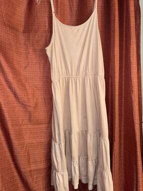Knox Rose Sleeveless Tiered Knit Midi Dress with Adjustable Straps